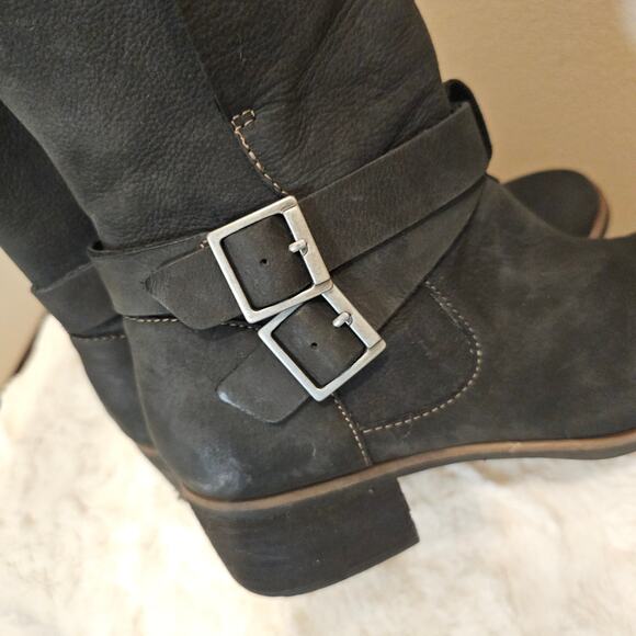 Korks Women's Suede Leather Friar Ankle Harness Boots Size 9.5 - Picture 6 of 9